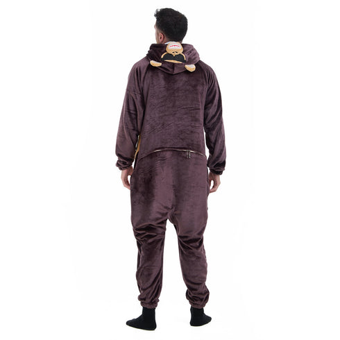 Snuggs Blanket Animal Onesie Monkey
